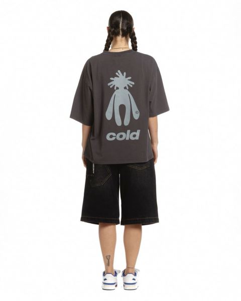 Cold Culture New In Town T Shirt Blue | 87613-AVGH