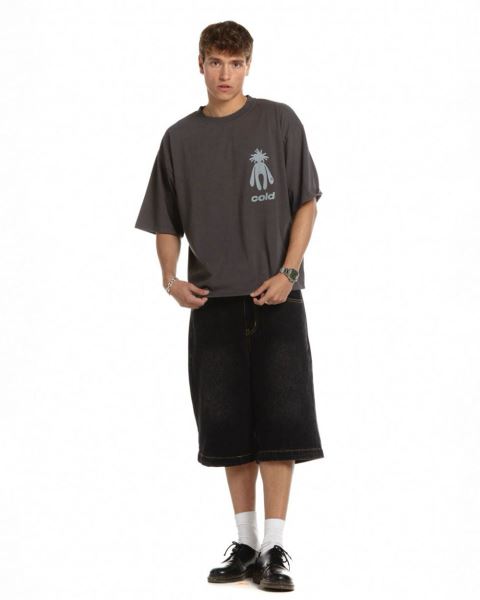 Cold Culture New In Town T Shirt Blue | 87613-AVGH