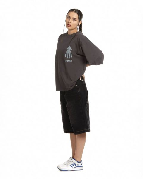 Cold Culture New In Town T Shirt Blue | 87613-AVGH