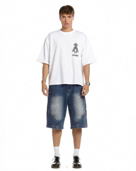 Cold Culture New In Town T Shirt White | 59683-GFOK