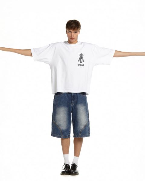 Cold Culture New In Town T Shirt White | 59683-GFOK