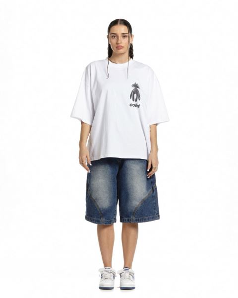 Cold Culture New In Town T Shirt White | 59683-GFOK