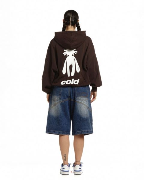 Cold Culture New In Town Zip Hoodie Brown | 07152-IFGQ