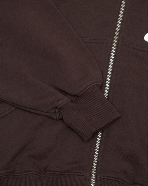 Cold Culture New In Town Zip Hoodie Brown | 07152-IFGQ