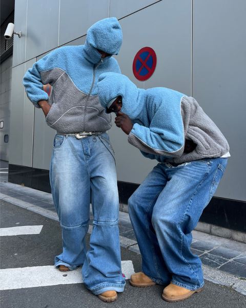 Cold Culture No Risk Fleece Grey / Blue | 87319-HFDP