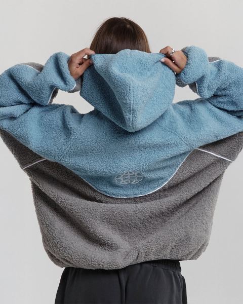 Cold Culture No Risk Fleece Grey / Blue | 87319-HFDP