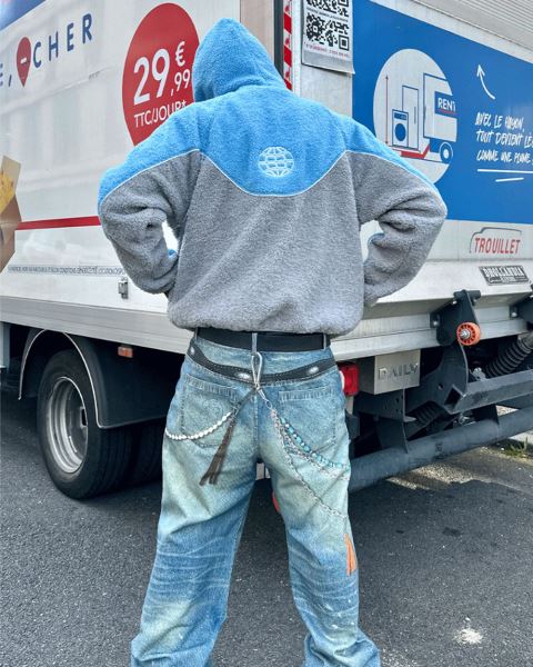 Cold Culture No Risk Fleece Grey / Blue | 87319-HFDP