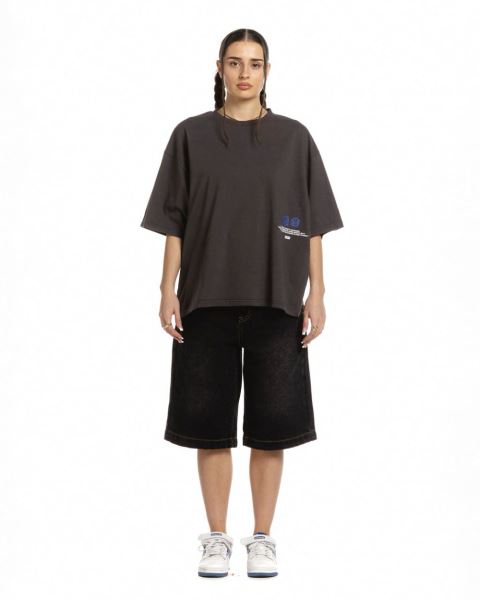 Cold Culture No Sleep Seoul T Shirt Blue | 93265-UGHD