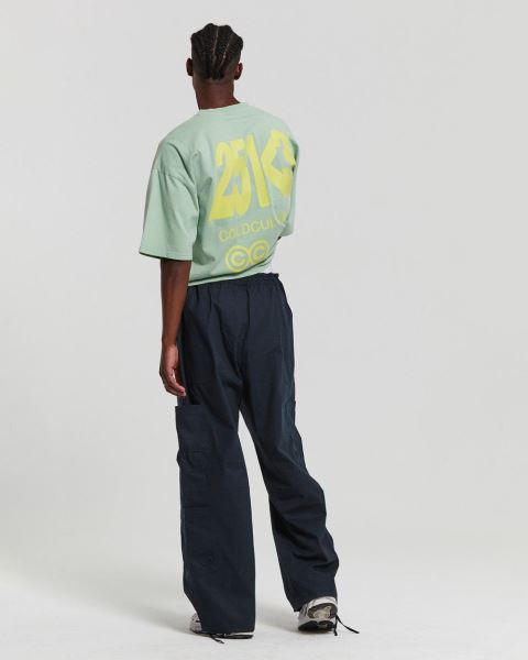 Cold Culture Number Perspective T Shirt Green | 16294-FBSQ