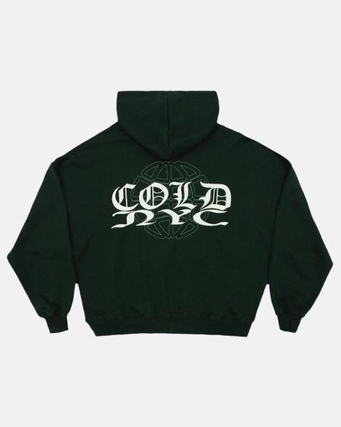 Cold Culture Nyc Hoodie Green | 46185-JPDX