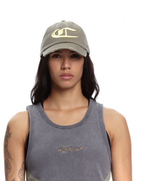 Cold Culture Ornament Caps Olive Green | 86713-KESG