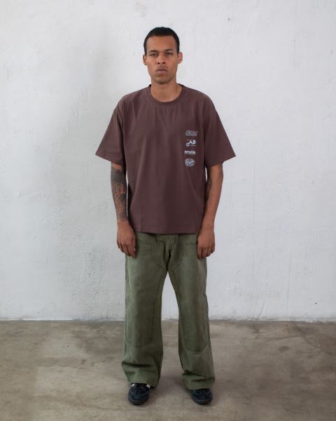 Cold Culture Outdoors T Shirt Orange | 67201-JCDT