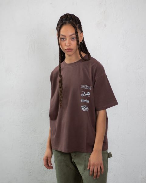Cold Culture Outdoors T Shirt Orange | 67201-JCDT