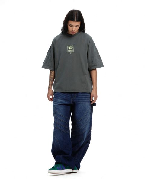 Cold Culture Overtaking T Shirt Olive Green | 32476-MQYP