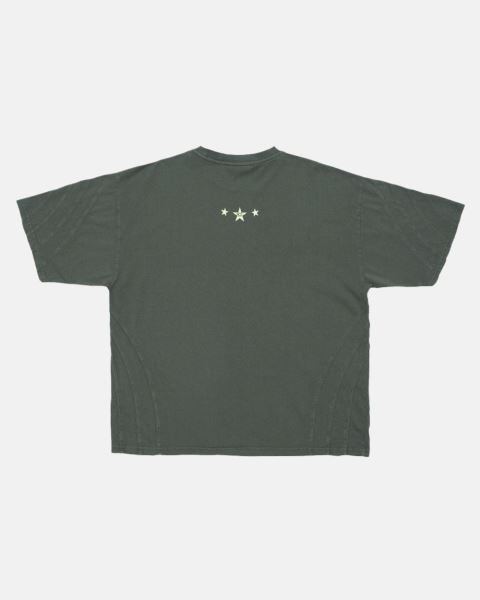 Cold Culture Overtaking T Shirt Olive Green | 32476-MQYP