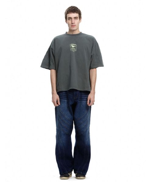Cold Culture Overtaking T Shirt Olive Green | 32476-MQYP