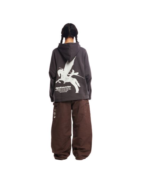 Cold Culture Pegaso Hoodie Dark Grey | 96587-FVBD