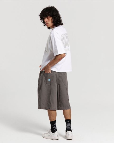 Cold Culture Pintuck V2 Shorts Grey | 67953-OBWL