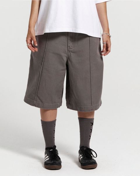 Cold Culture Pintuck V2 Shorts Grey | 67953-OBWL