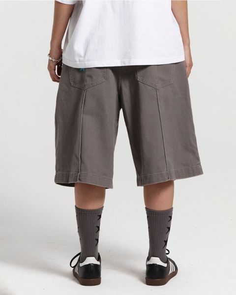 Cold Culture Pintuck V2 Shorts Grey | 67953-OBWL