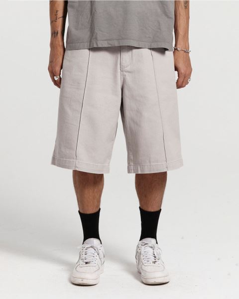 Cold Culture Pintuck V2 Shorts Grey | 74213-XTBN
