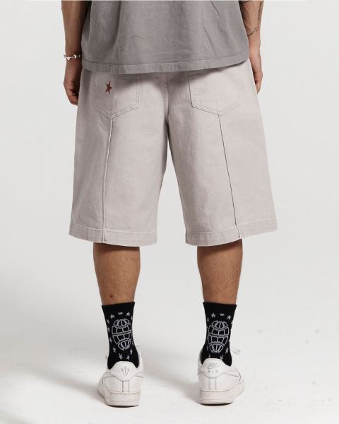 Cold Culture Pintuck V2 Shorts Grey | 74213-XTBN