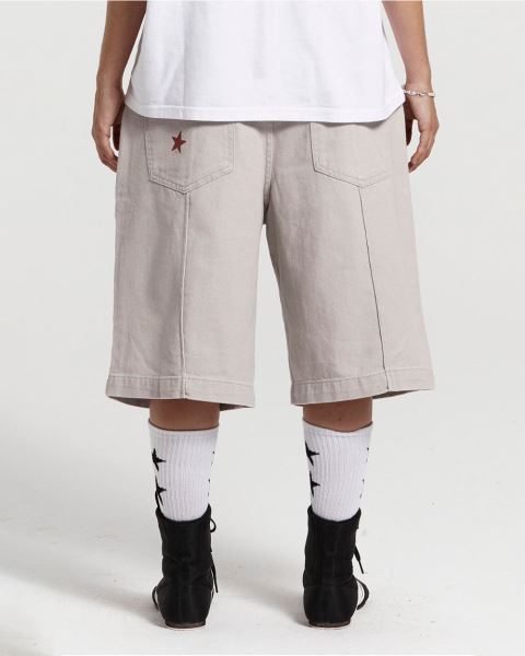 Cold Culture Pintuck V2 Shorts Grey | 74213-XTBN