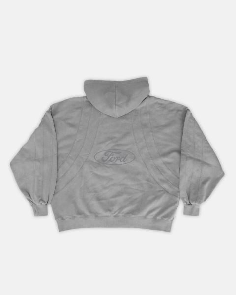 Cold Culture Pitlane Zip Hoodie Grey | 89360-XQWP