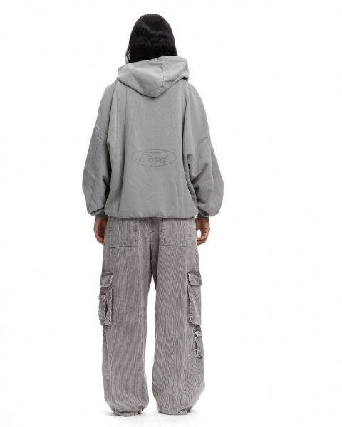 Cold Culture Pitlane Zip Hoodie Grey | 89360-XQWP
