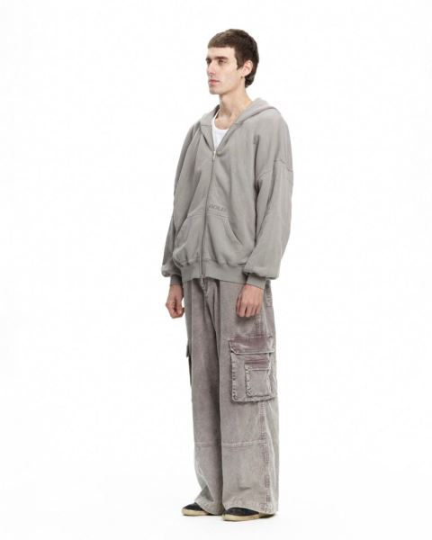 Cold Culture Pitlane Zip Hoodie Grey | 89360-XQWP
