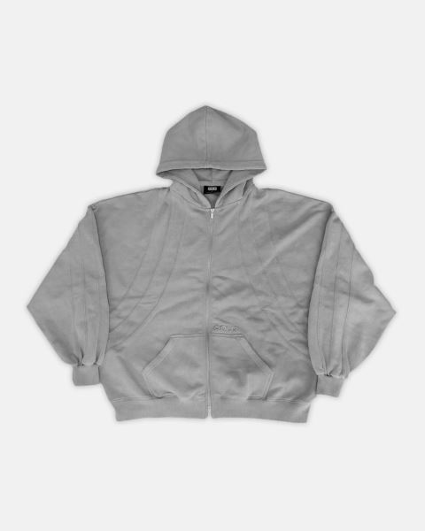 Cold Culture Pitlane Zip Hoodie Grey | 89360-XQWP