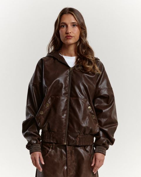 Cold Culture Plus Hooded Jacket Brown | 75260-INVH