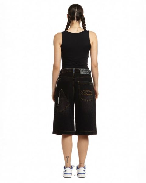 Cold Culture Pocket Ko Shorts Black Blue | 14062-HQTJ