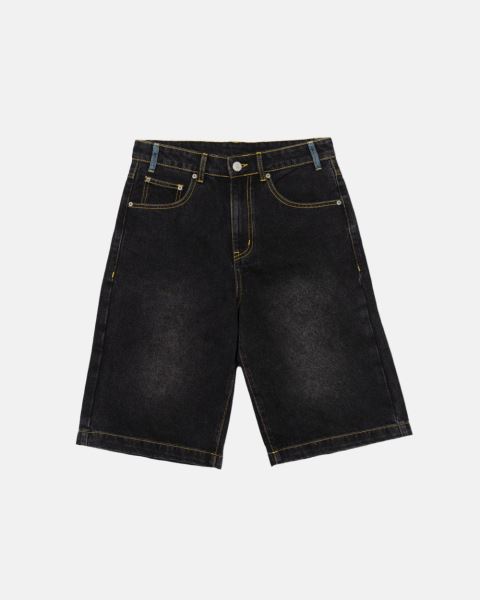 Cold Culture Pocket Ko Shorts Black Blue | 14062-HQTJ