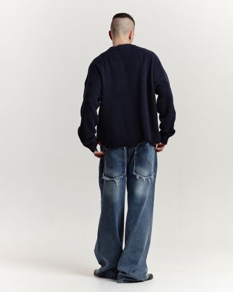 Cold Culture Poison Knitwear Blue | 72059-VFAD
