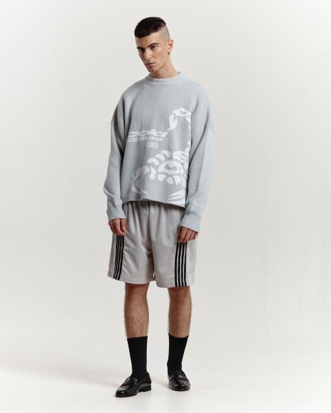Cold Culture Poison Knitwear Grey | 85302-OHQK