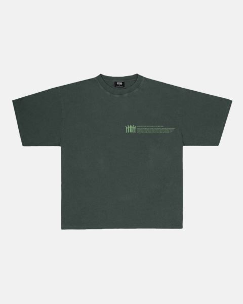 Cold Culture Resilience T Shirt Green | 07863-SOMI