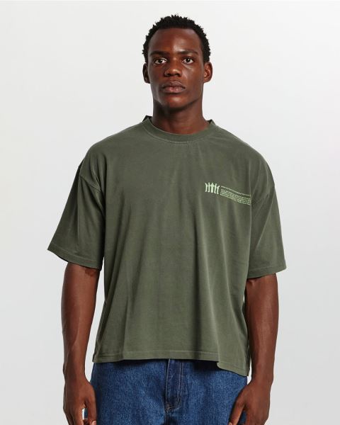 Cold Culture Resilience T Shirt Green | 07863-SOMI