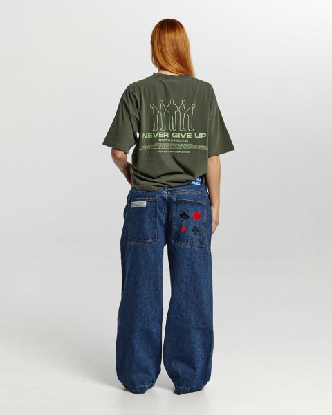 Cold Culture Resilience T Shirt Green | 07863-SOMI