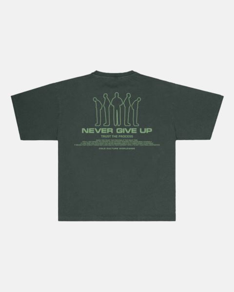 Cold Culture Resilience T Shirt Green | 07863-SOMI