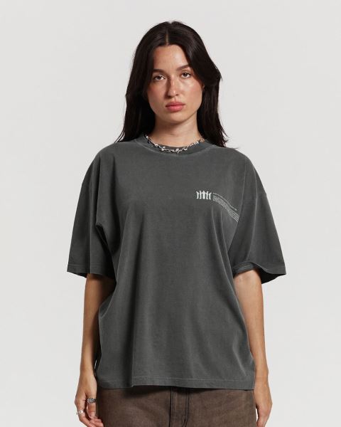 Cold Culture Resilience T Shirt Grey | 30945-JFPT