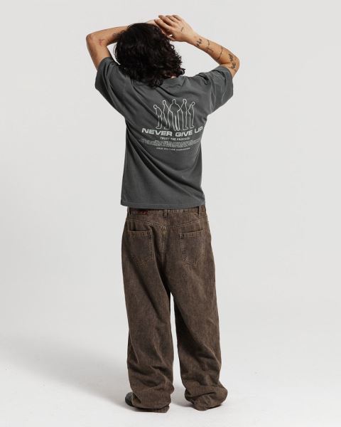 Cold Culture Resilience T Shirt Grey | 30945-JFPT