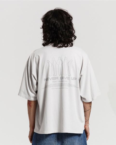 Cold Culture Resilience T Shirt Light Grey | 72980-IJDN