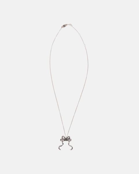 Cold Culture Ribbon Necklace Jewelry Silver Yellow | 46195-WBIV