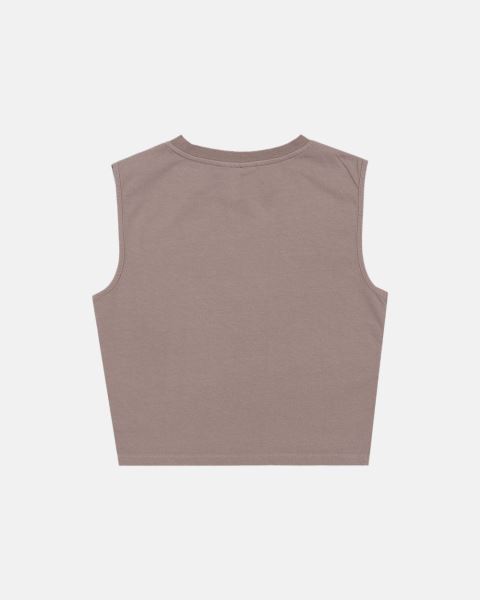 Cold Culture Ribbon Top T Shirt Brown | 01973-BLNR
