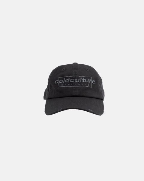 Cold Culture Ripped Box Logo Caps Grey | 16054-HSIL