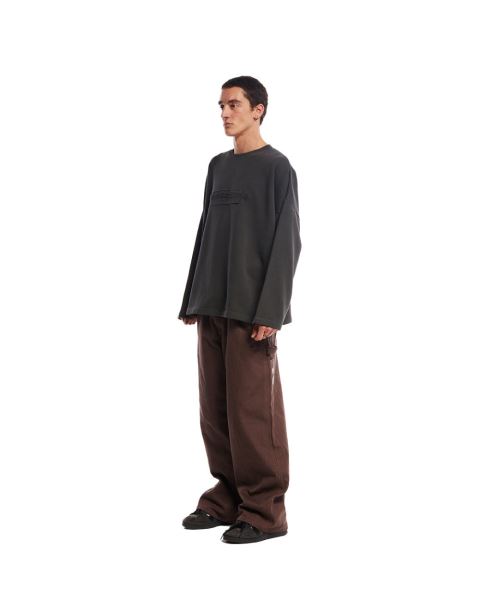 Cold Culture Ripped Box Logo Crewneck Sweatshirts Green | 89763-ACMG