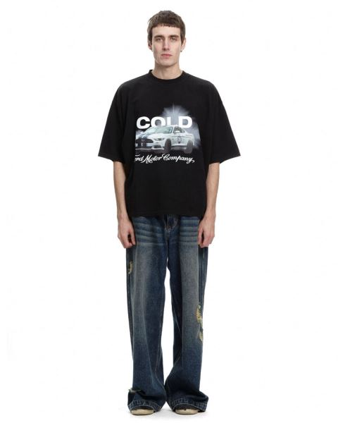Cold Culture Rush T Shirt Black | 26307-EHAQ