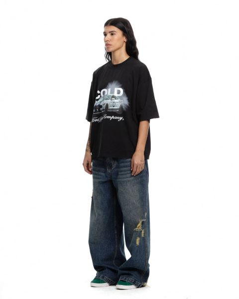 Cold Culture Rush T Shirt Black | 26307-EHAQ