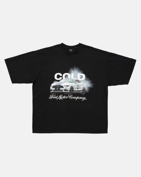 Cold Culture Rush T Shirt Black | 26307-EHAQ